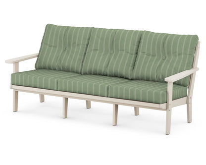 POLYWOOD® Lakeside Deep Seating Sofa in Sand / Unwind Rainwashed