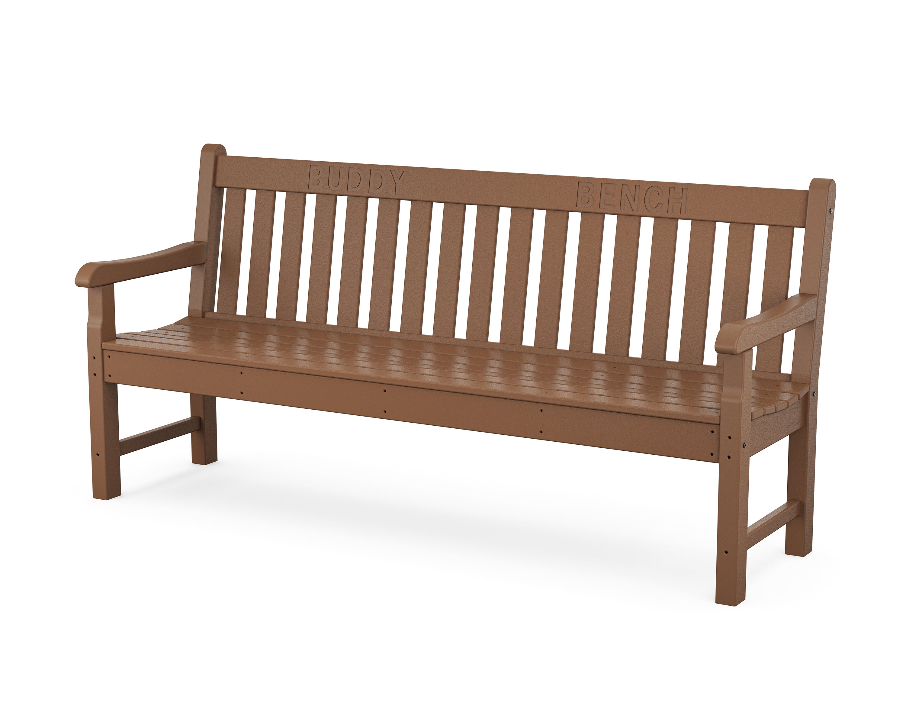 POLYWOOD® 72" Buddy Bench in Teak
