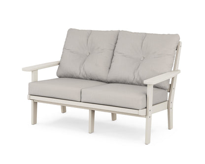 POLYWOOD® Oxford Deep Seating Loveseat in Sand / Cast Ash