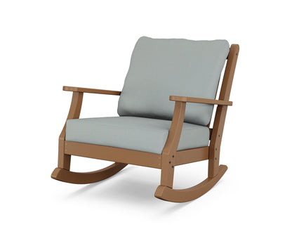 Country Living Wovendale Deep Seating Rocking Chair in Teak / Spa