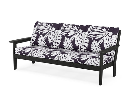 Country Living Cottage Deep Seating Sofa in Black / Leaf Navy