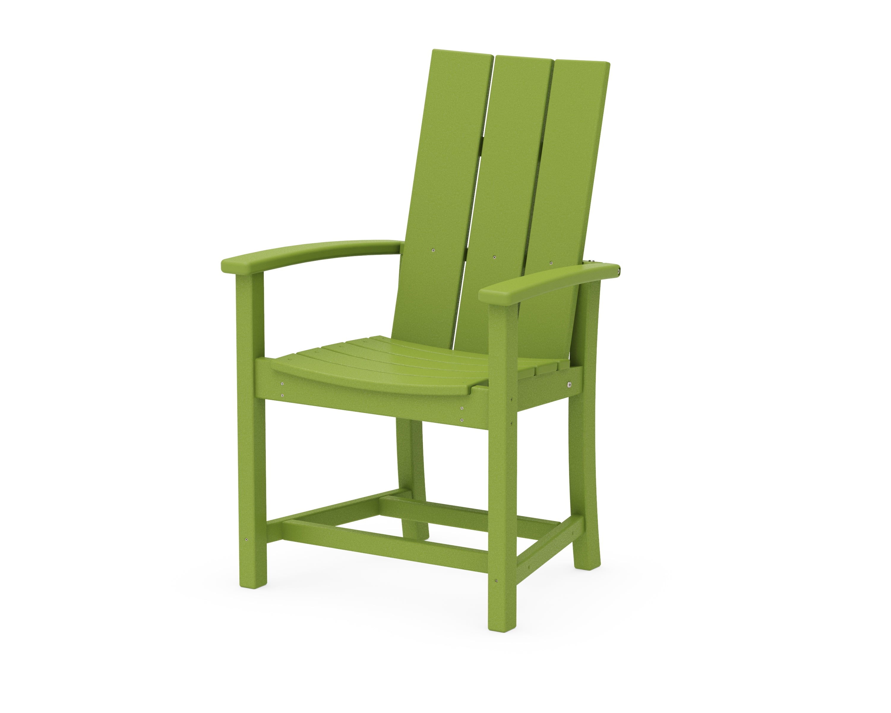POLYWOOD® Modern Adirondack Dining Chair in Lime