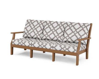 Country Living Wovendale Deep Seating Sofa in Teak / Trellis Grey Mist
