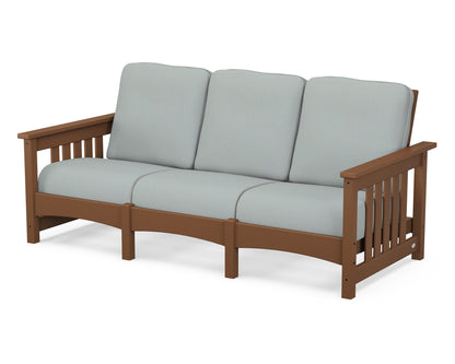 POLYWOOD® Club Mission Sofa in Teak / Spa
