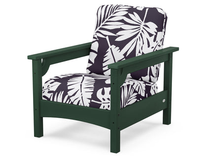 POLYWOOD® Club Chair in Green / Leaf Navy