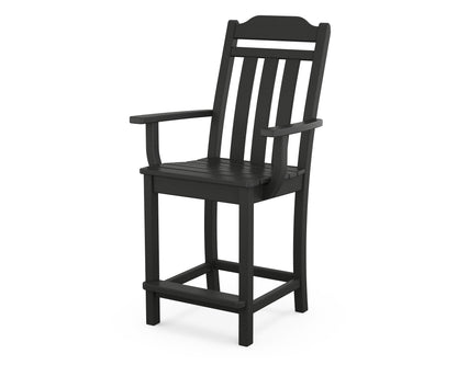 Country Living Cottage Counter Arm Chair in Black