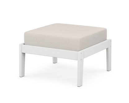 Unbranded Deep Seating Ottoman in White / Cast Ash