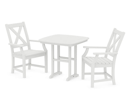 POLYWOOD® Braxton 3-Piece Dining Set in White