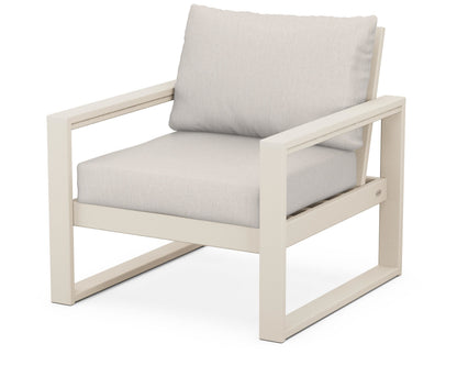 POLYWOOD® EDGE Club Chair in Sand / Cast Ash