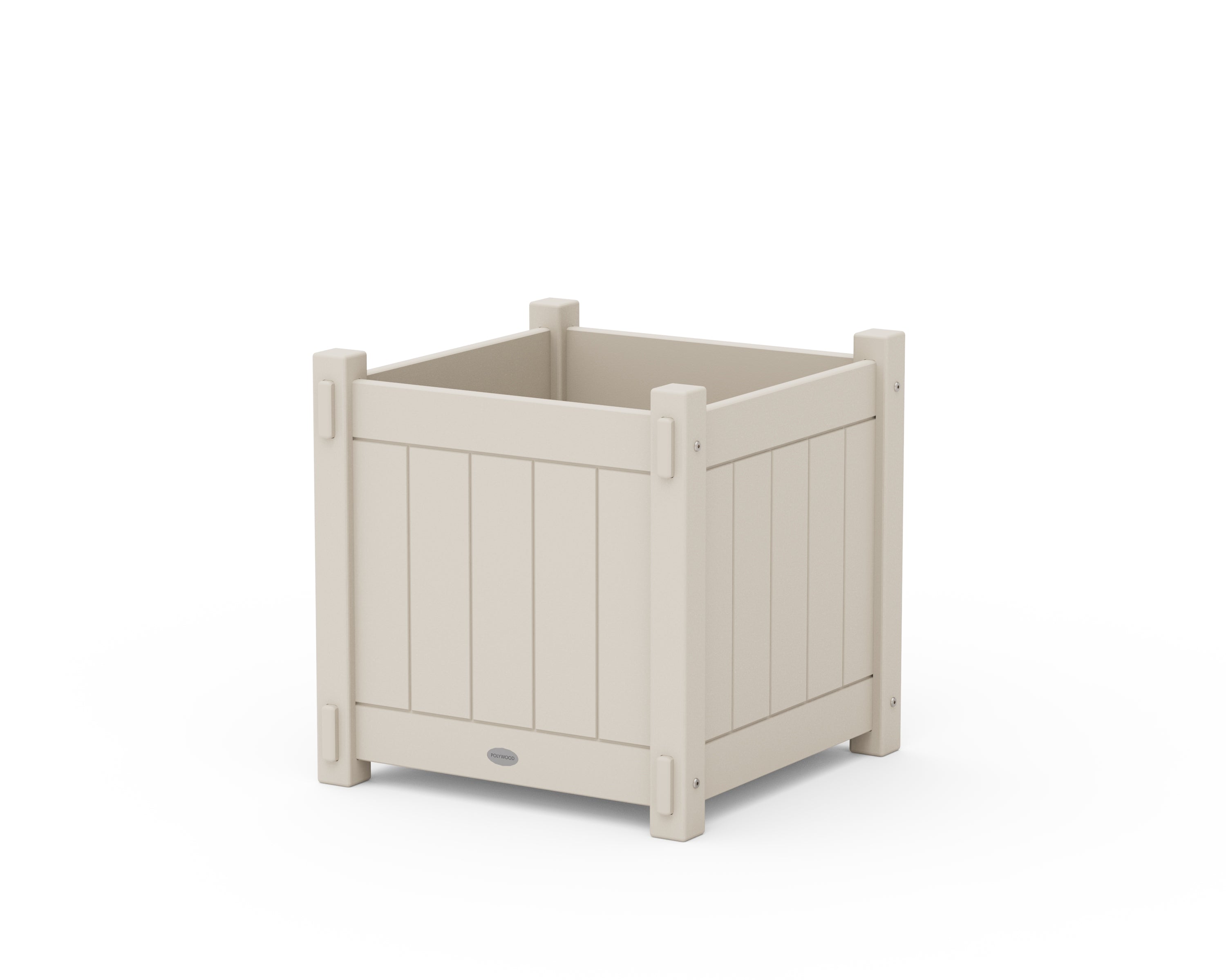 POLYWOOD® Vineyard Large Square Planter Box in Sand