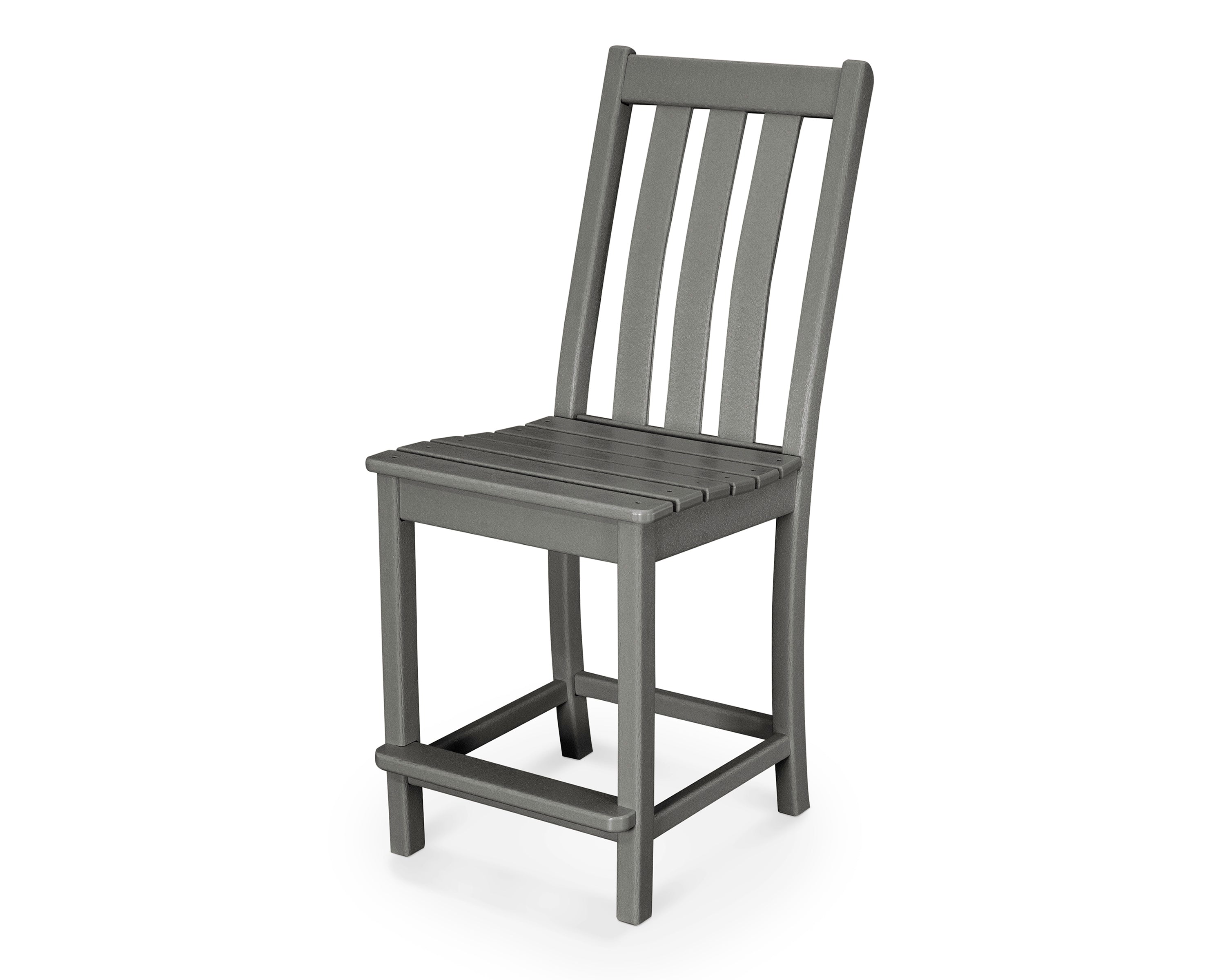 POLYWOOD® Vineyard Counter Side Chair in Slate Grey