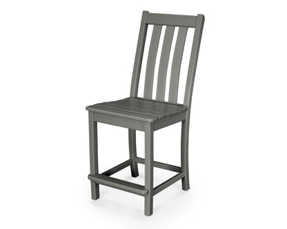 POLYWOOD® Vineyard Counter Side Chair in Slate Grey