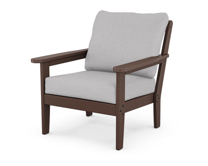 Country Living Cottage Deep Seating Chair in Mahogany / Granite