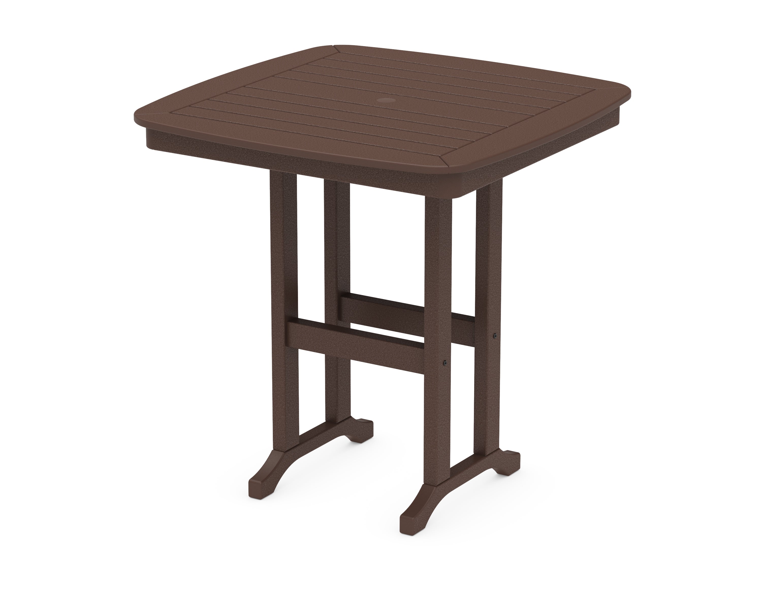 POLYWOOD® Nautical 37" Counter Table in Mahogany