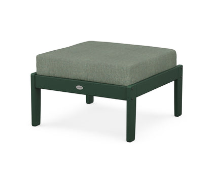 POLYWOOD® Braxton Deep Seating Ottoman in Green / Cast Sage