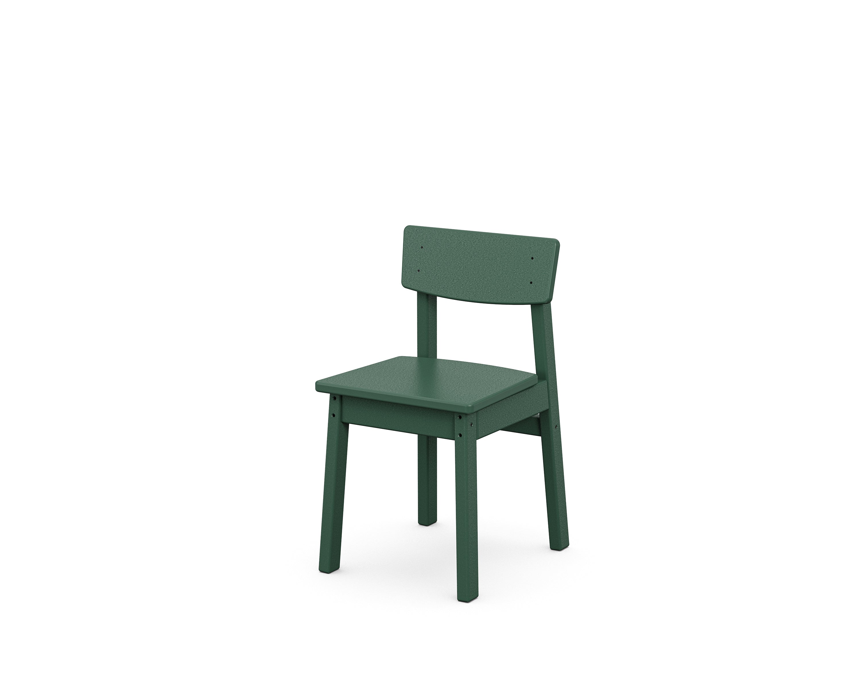 POLYWOOD® Kids Modern Studio Dining Chair in Green