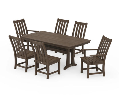 Vineyard 7-Piece Dining Set with Trestle Legs