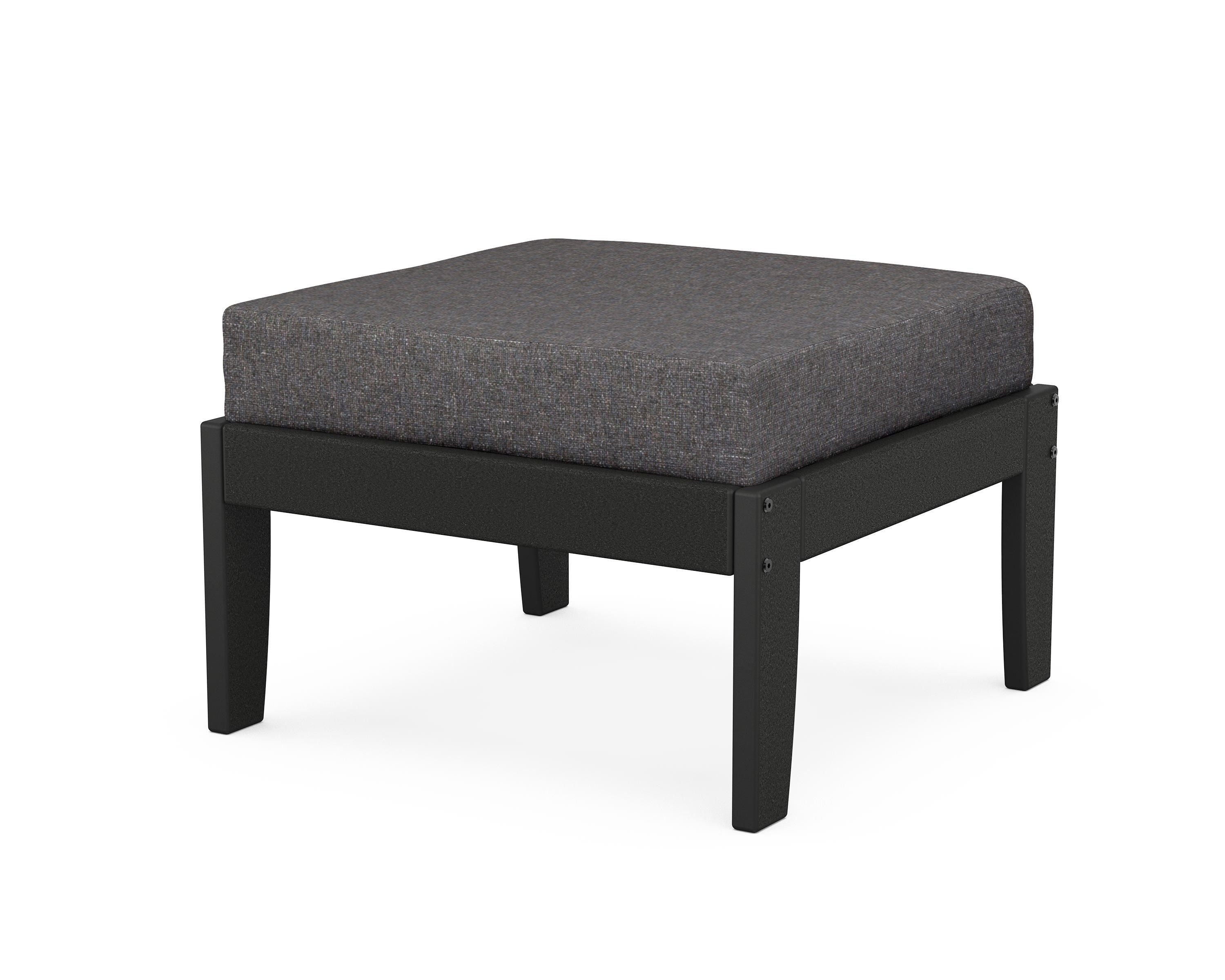 Unbranded Modular Ottoman - Classic in Black / Ash Charcoal