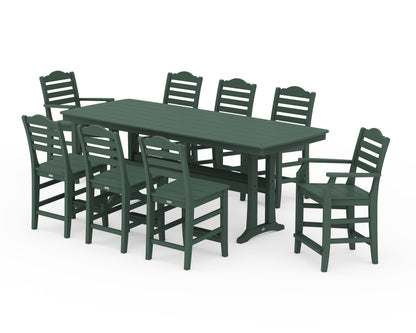 Draper James™ by  POLYWOOD® Savannah 9-Piece Counter Set with Trestle Legs in Green