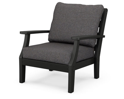 POLYWOOD® Chesapeake Deep Seating Chair in Black / Ash Charcoal