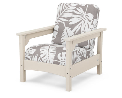 POLYWOOD® Club Chair in Sand / Leaf Grey Mist