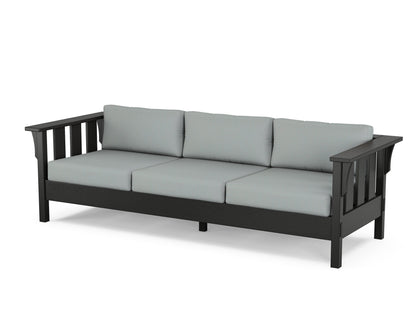 Martha Stewart by POLYWOOD® Acadia Deep Seating Sofa in Black / Spa