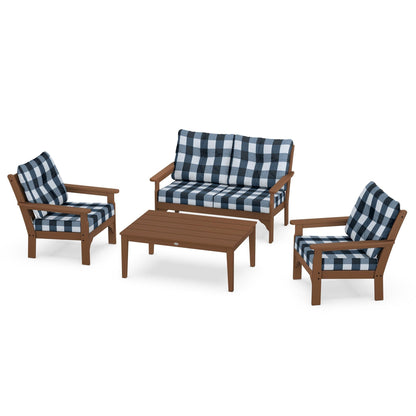 Vineyard 4 Piece Deep Seating Set - Teak