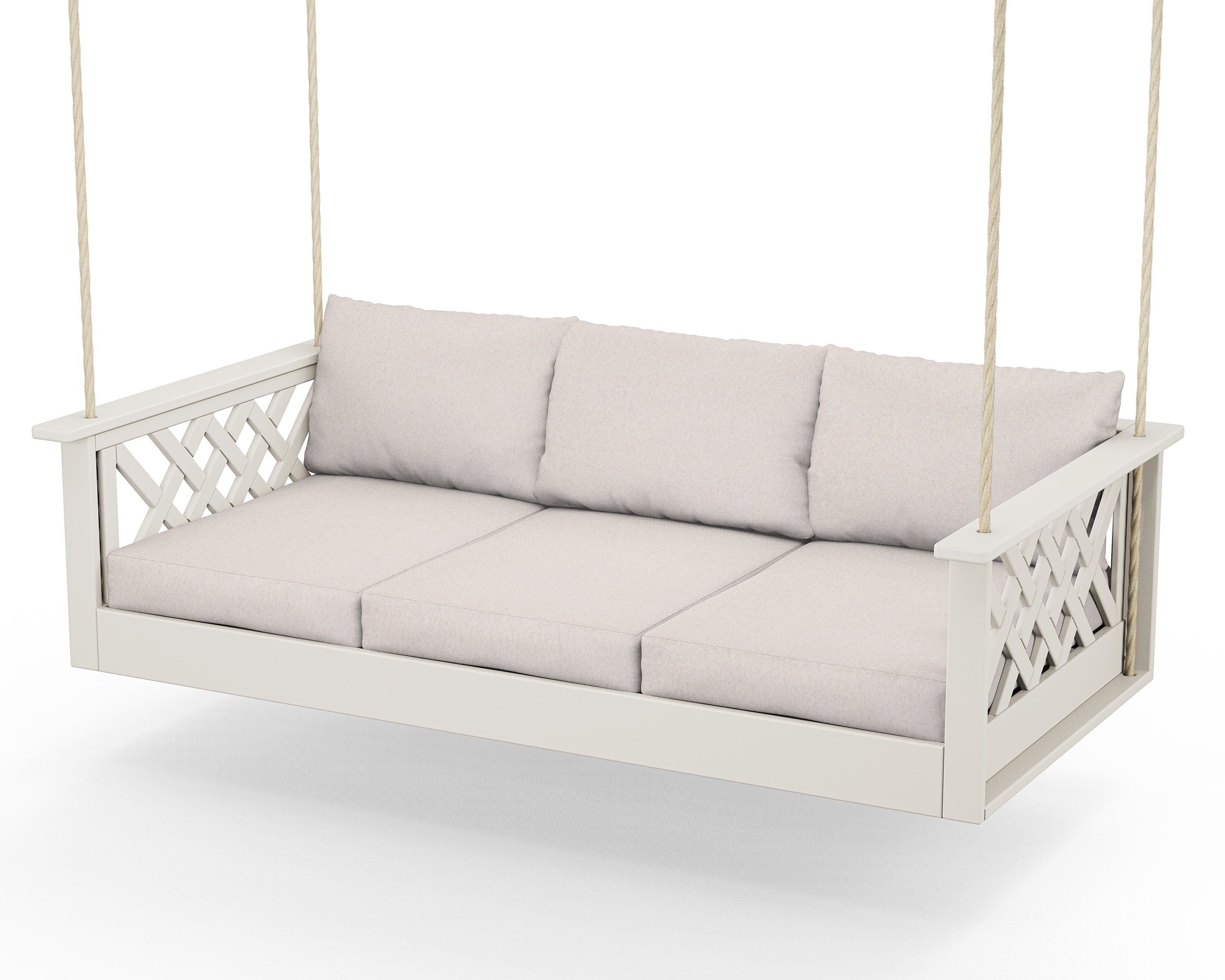 Country Living Wovendale Daybed Swing in Sand / Dune Burlap
