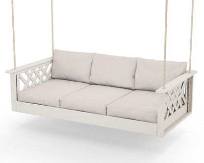Country Living Wovendale Daybed Swing in Sand / Dune Burlap