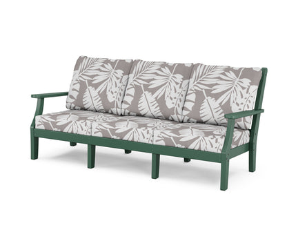 Country Living Wovendale Deep Seating Sofa in Green / Leaf Grey Mist