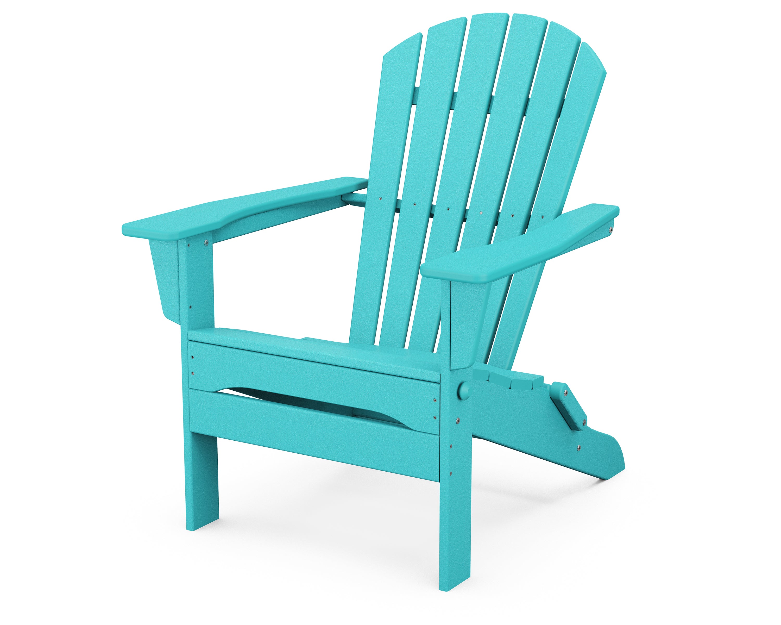 POLYWOOD® South Beach Folding Adirondack Chair in Aruba