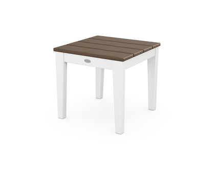 POLYWOOD® Newport 18" End Table in White / Kona