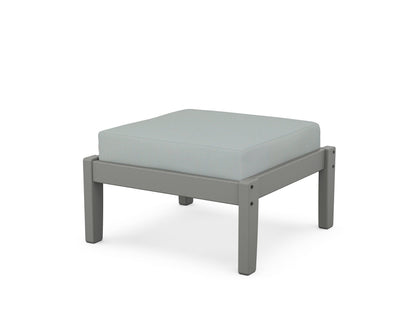 Unbranded Deep Seating Ottoman in Slate Grey / Spa