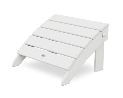 POLYWOOD® Classic Oversized Adirondack Folding Ottoman in White