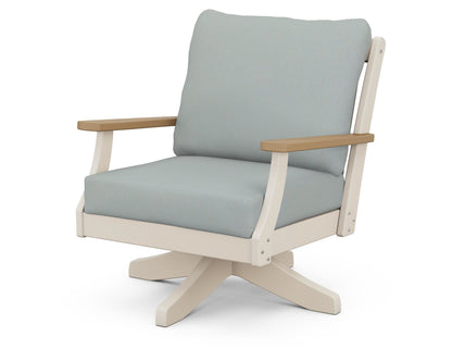 Braxton Deep Seating Swivel Chair - Sand