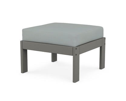 POLYWOOD® Vineyard Modular Ottoman in Slate Grey / Spa