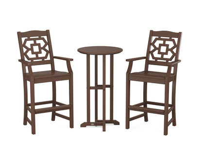 Chinoiserie 3-Piece Farmhouse Bar Set