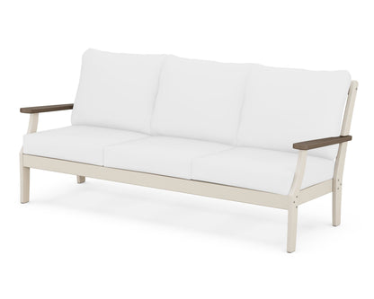 POLYWOOD® Braxton Deep Seating Sofa in Sand / Kona / Natural