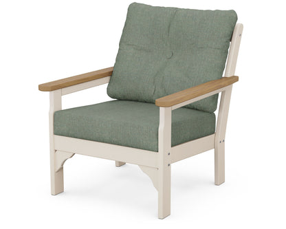 POLYWOOD® Vineyard Deep Seating Chair in Sand / Natural / Cast Sage
