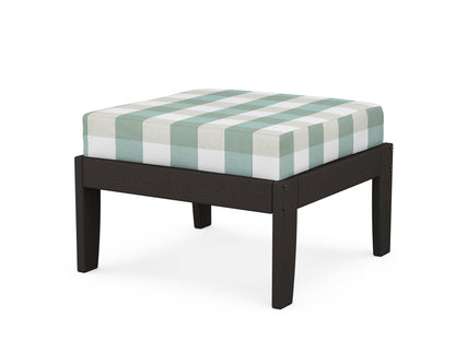 Unbranded Modular Ottoman - Classic in Vintage Coffee / Buffalo Plaid Glacier Spa