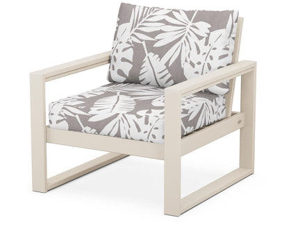 POLYWOOD® EDGE Club Chair in Sand / Leaf Grey Mist
