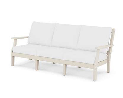 Martha Stewart by POLYWOOD® Chinoiserie Deep Seating Sofa in Sand / Natural