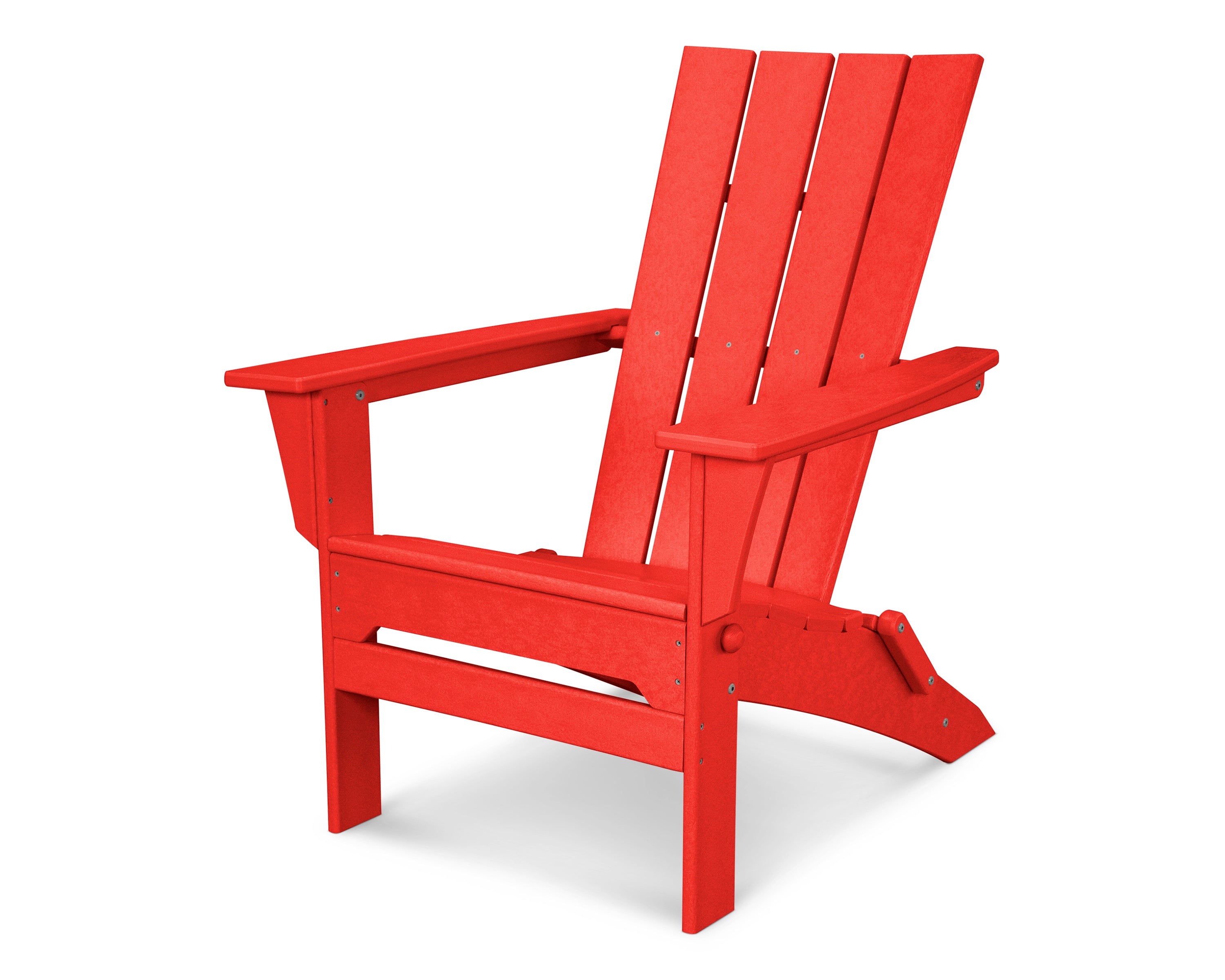 POLYWOOD® Quattro Folding Adirondack in Sunset Red