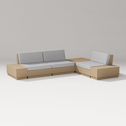 PW Designer Series Elevate 6-Piece Corner Sectional in Vintage Sahara / Granite