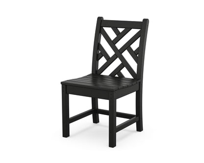 POLYWOOD® Chippendale Dining Side Chair in Black