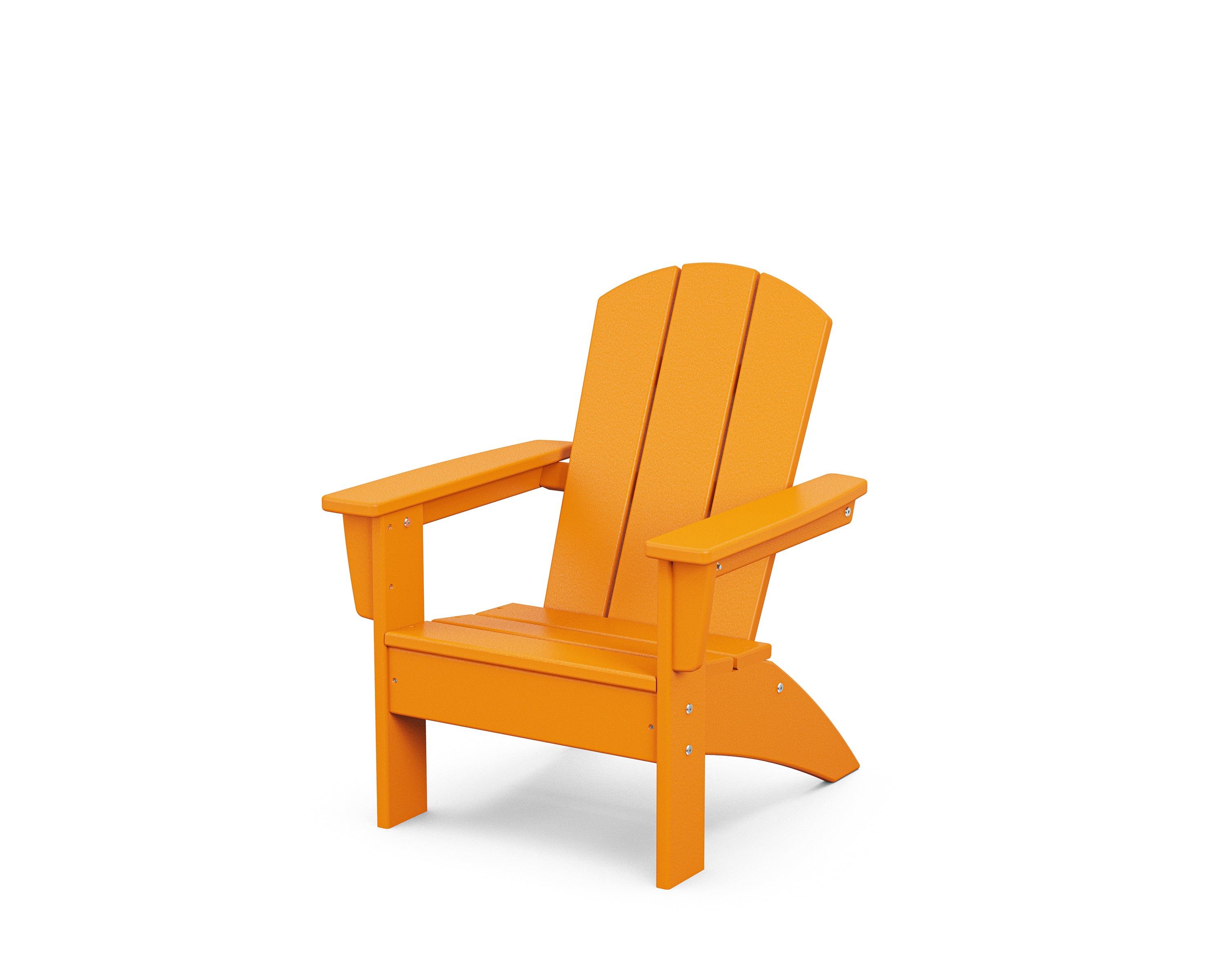 POLYWOOD® Kids Nautical Adirondack Chair in Tangerine