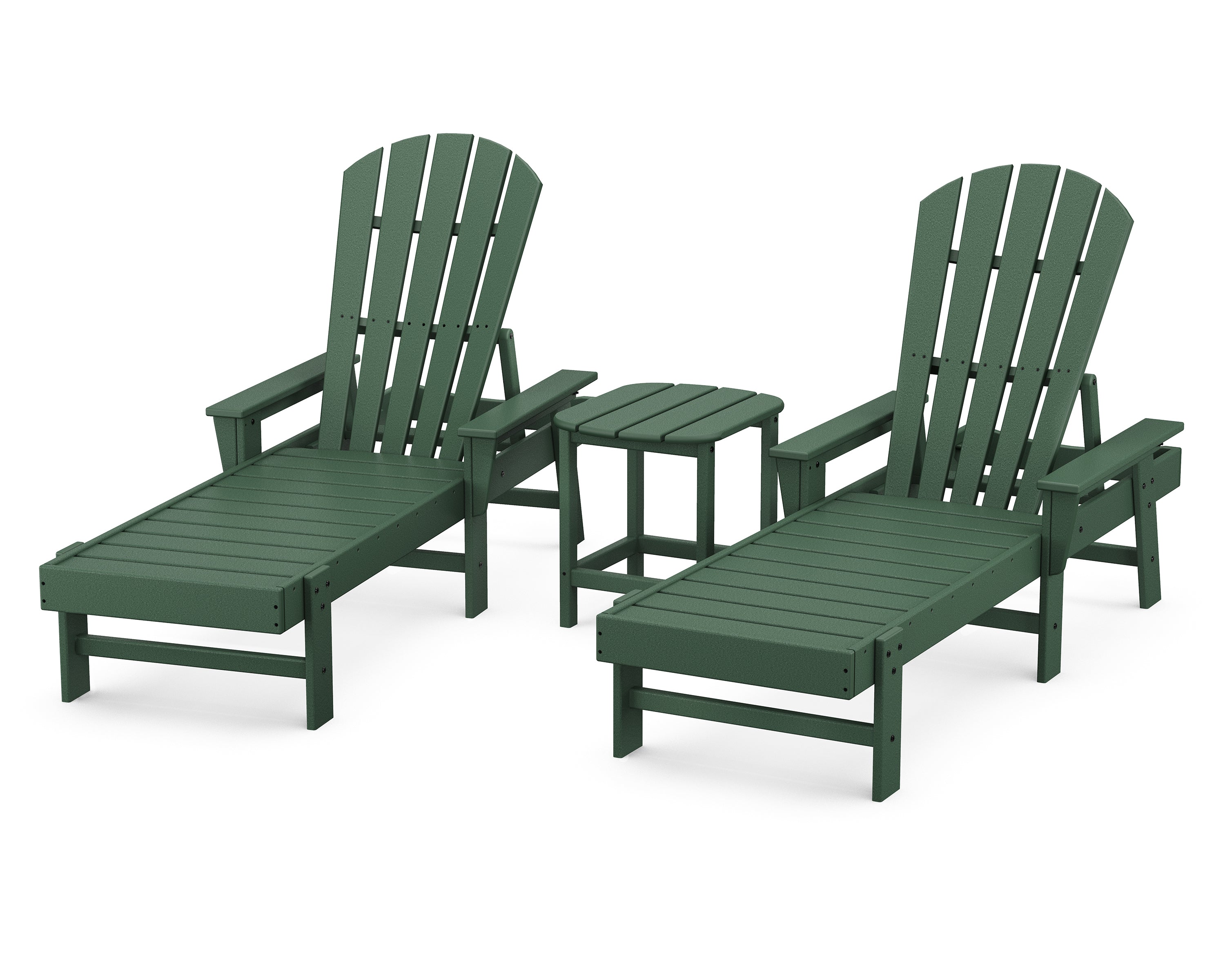 POLYWOOD® South Beach Chaise 3-Piece Set in Green