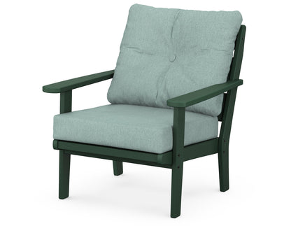 POLYWOOD® Lakeside Deep Seating Chair in Green / Glacier Spa