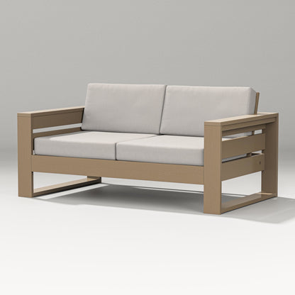PW Designer Series Latitude Loveseat in Vintage Sahara / Cast Ash