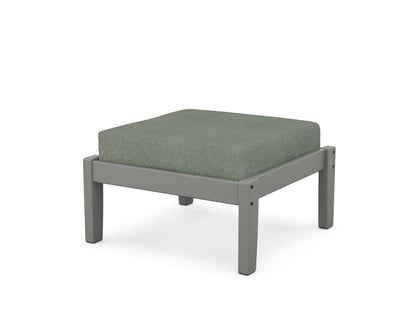 Unbranded Deep Seating Ottoman in Slate Grey / Cast Sage